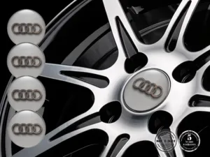 Audi Calcomanía de Rueda Edición Pegatina Silicona Logo